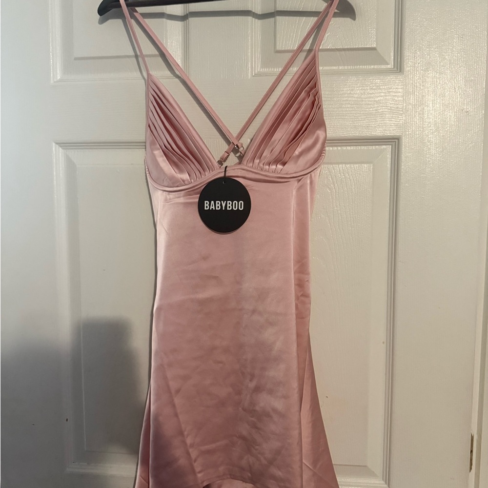 Babyboo Blush Satin Chemise